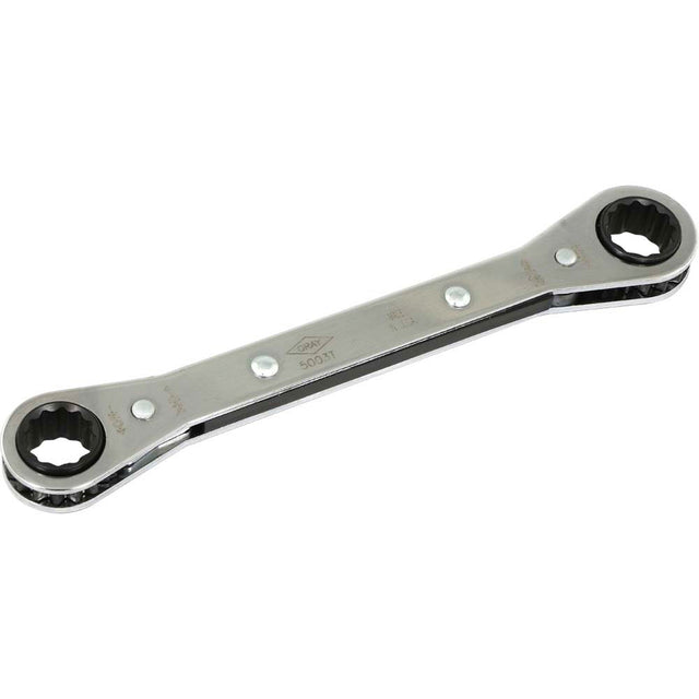 Flat Ratcheting Box Wrench  , 1/2" Drive, Plain Handle