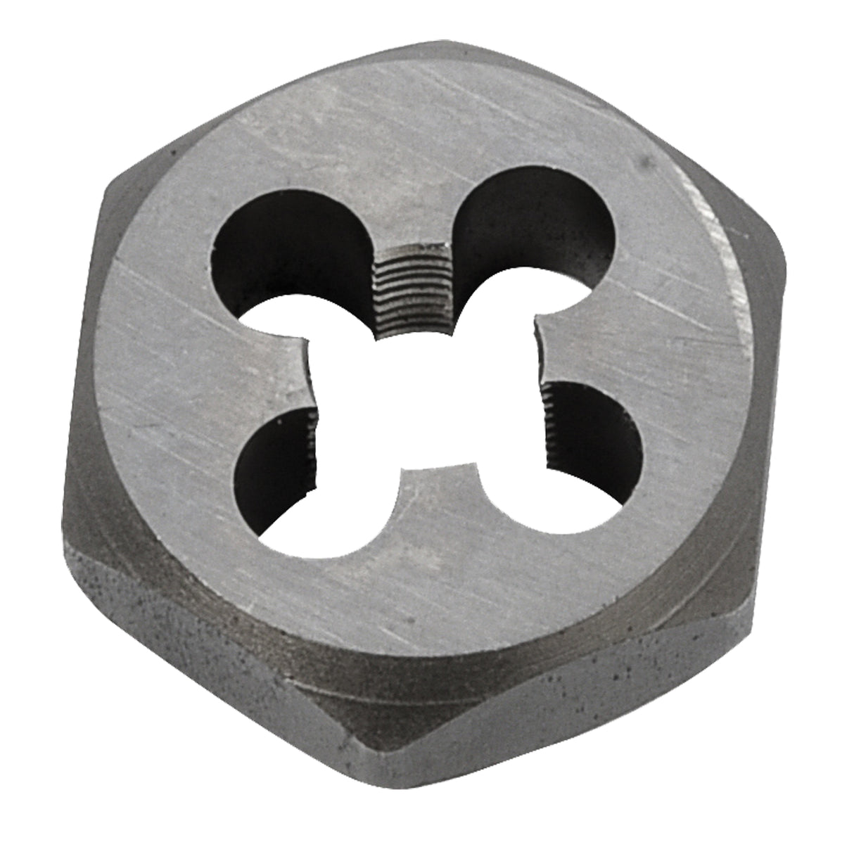 Hex Rethreading Die Nut, 1"/1-1/16" Dia., 1/8"-27 Thread, Carbon Steel/Chromium Steel