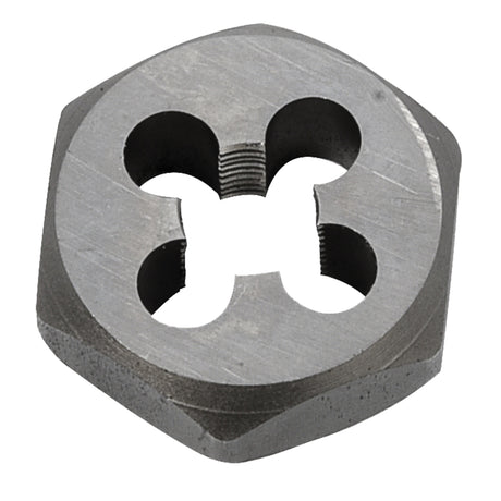 Hex Rethreading Die Nut, 1"/1-1/16" Dia., 1/8"-27 Thread, Carbon Steel/Chromium Steel