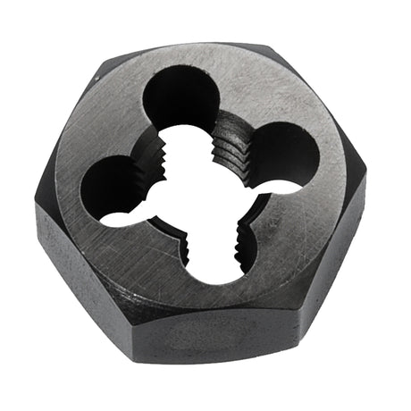 Hex Rethreading Die Nut, 1"/1-1/4" Dia., 1/4"-18 Thread, Carbon Steel/Chromium Steel