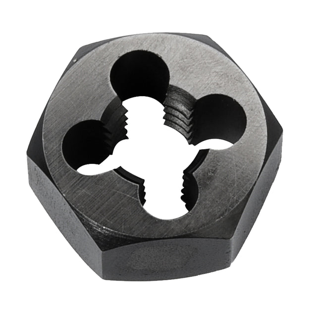 Hex Rethreading Die Nut, 1"/1-1/4" Dia., 1/4"-18 Thread, Carbon Steel/Chromium Steel
