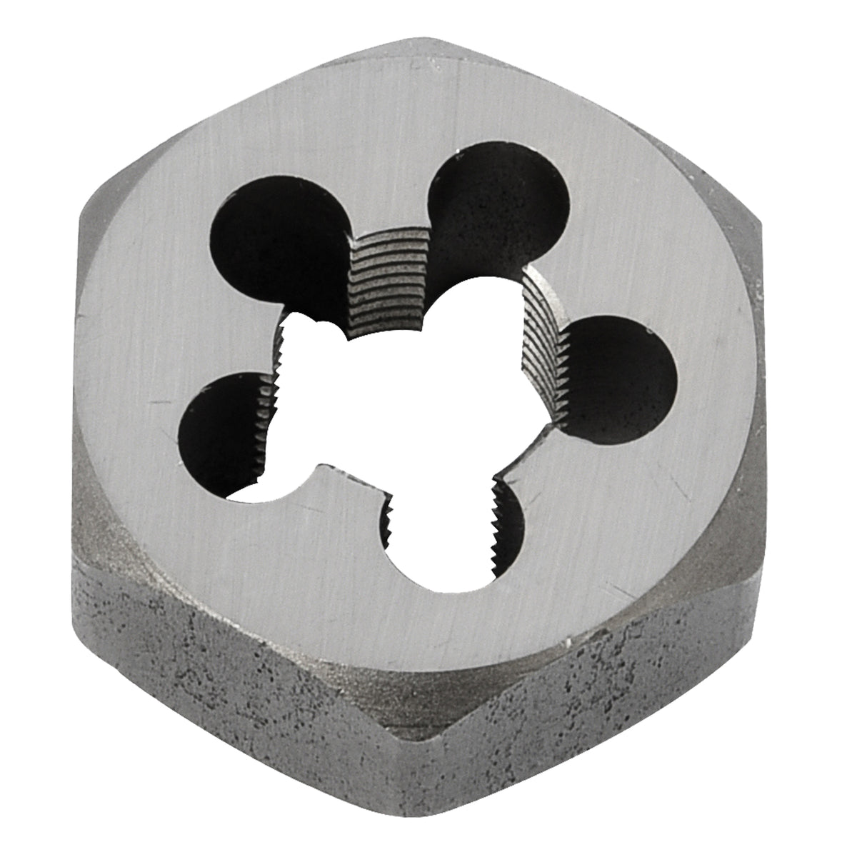 Hex Rethreading Die Nut, 1"/1-5/8" Dia., 1/2"-14 Thread, Carbon Steel/Chromium Steel