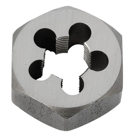 Hex Rethreading Die Nut, 1"/1-1/16" Dia., 3/8"-18 Thread, Carbon Steel/Chromium Steel