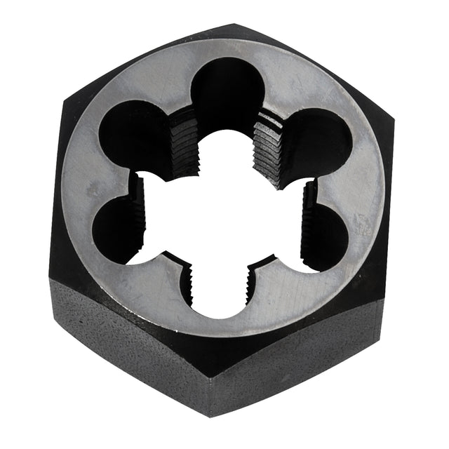Hex Rethreading Die Nut, 2"/1" Dia., 3/4"-14 Thread, Carbon Steel/Chromium Steel