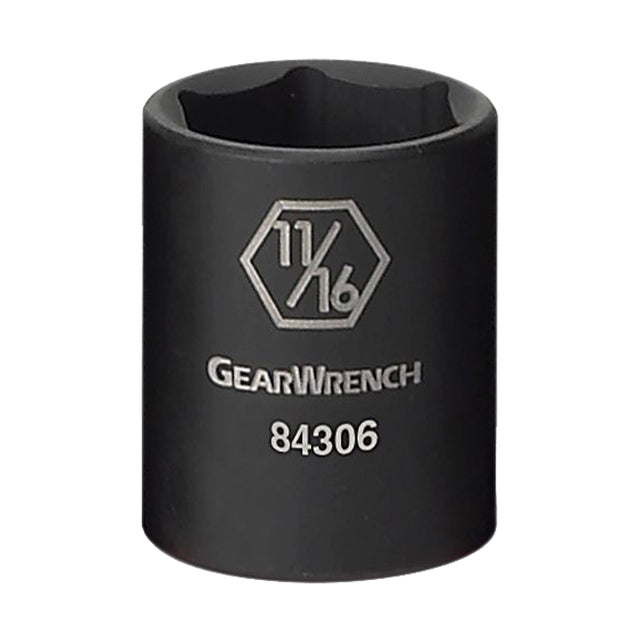 Socket, Impact, 3/4", 3/8" Drive, 6 Points