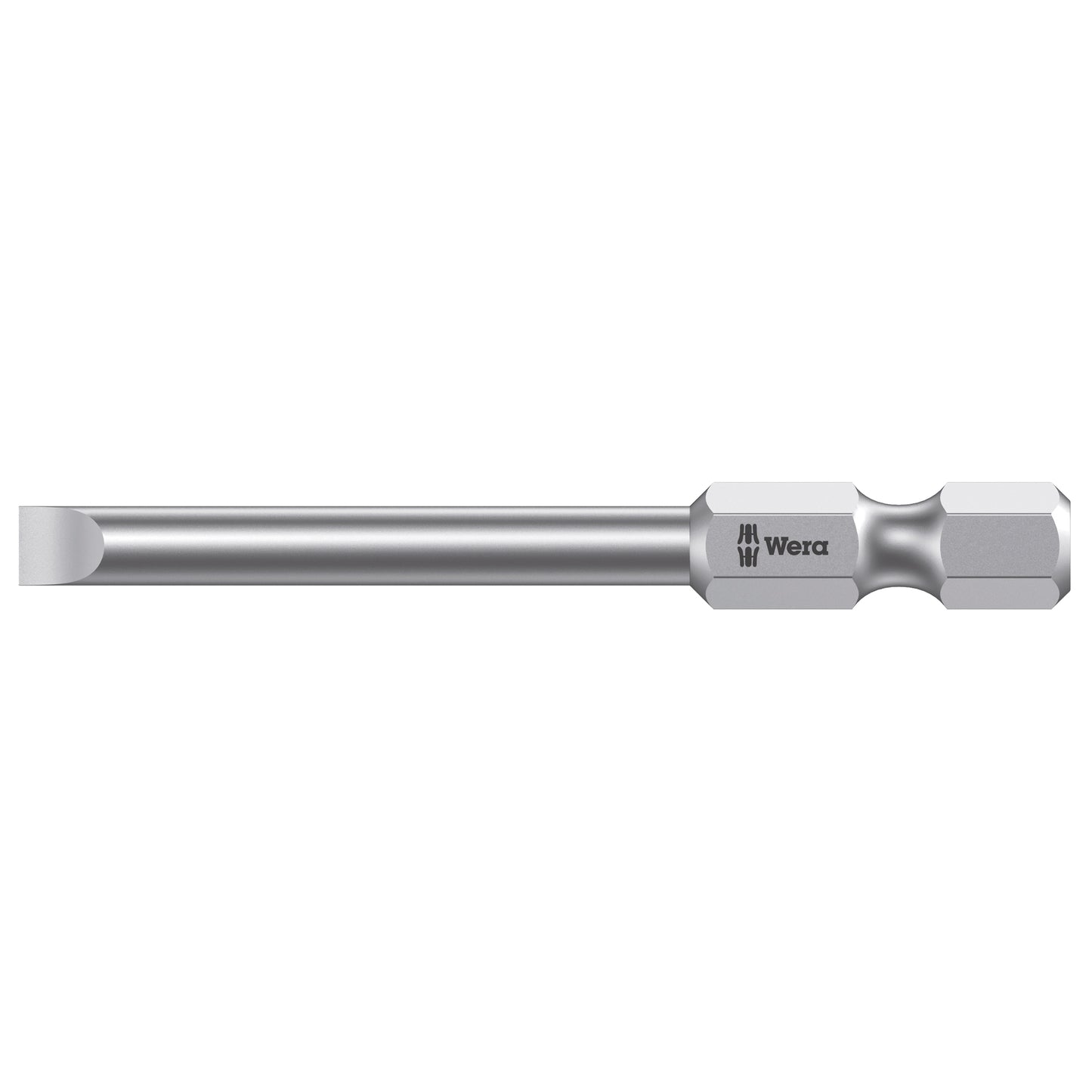Power Screwdriver Bit, Slot, 3 mm Tip, 1/4" Drive Size, 2-3/4" Length