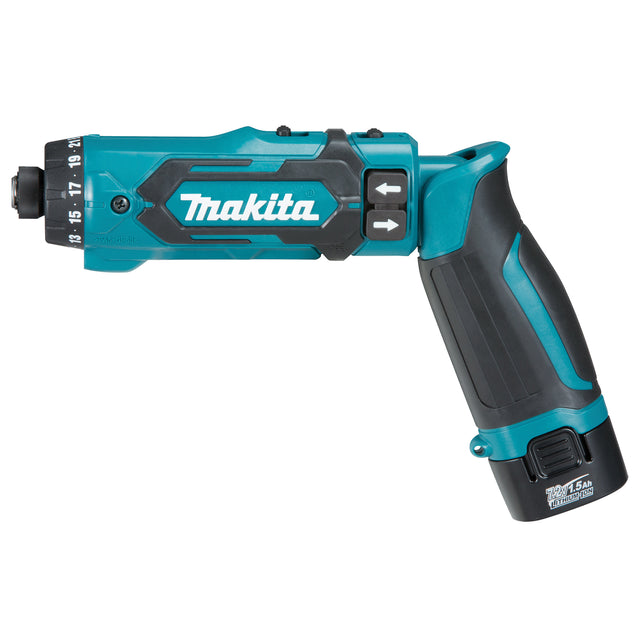 Cordless Drill/Driver Kit, Lithium-Ion, 7.2 V, 1/4" Chuck, 71 in-lbs Torque