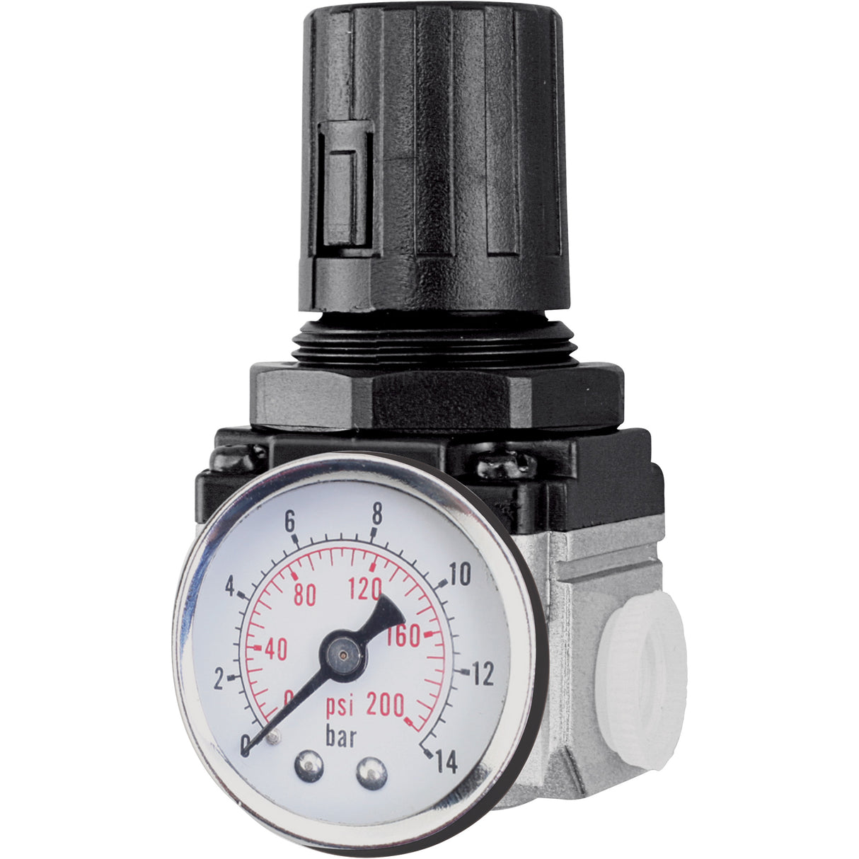 Air Regulator (Gauge Included), 3/8" NPT, 220 PSI Max. PSI, Modular
