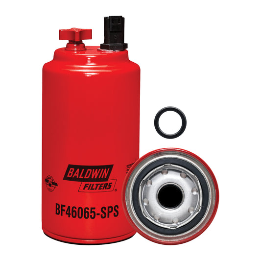 BF46065-SPS Fuel/Water Separator Spin-on with Drain, Sensor Port and Reusable Sensor