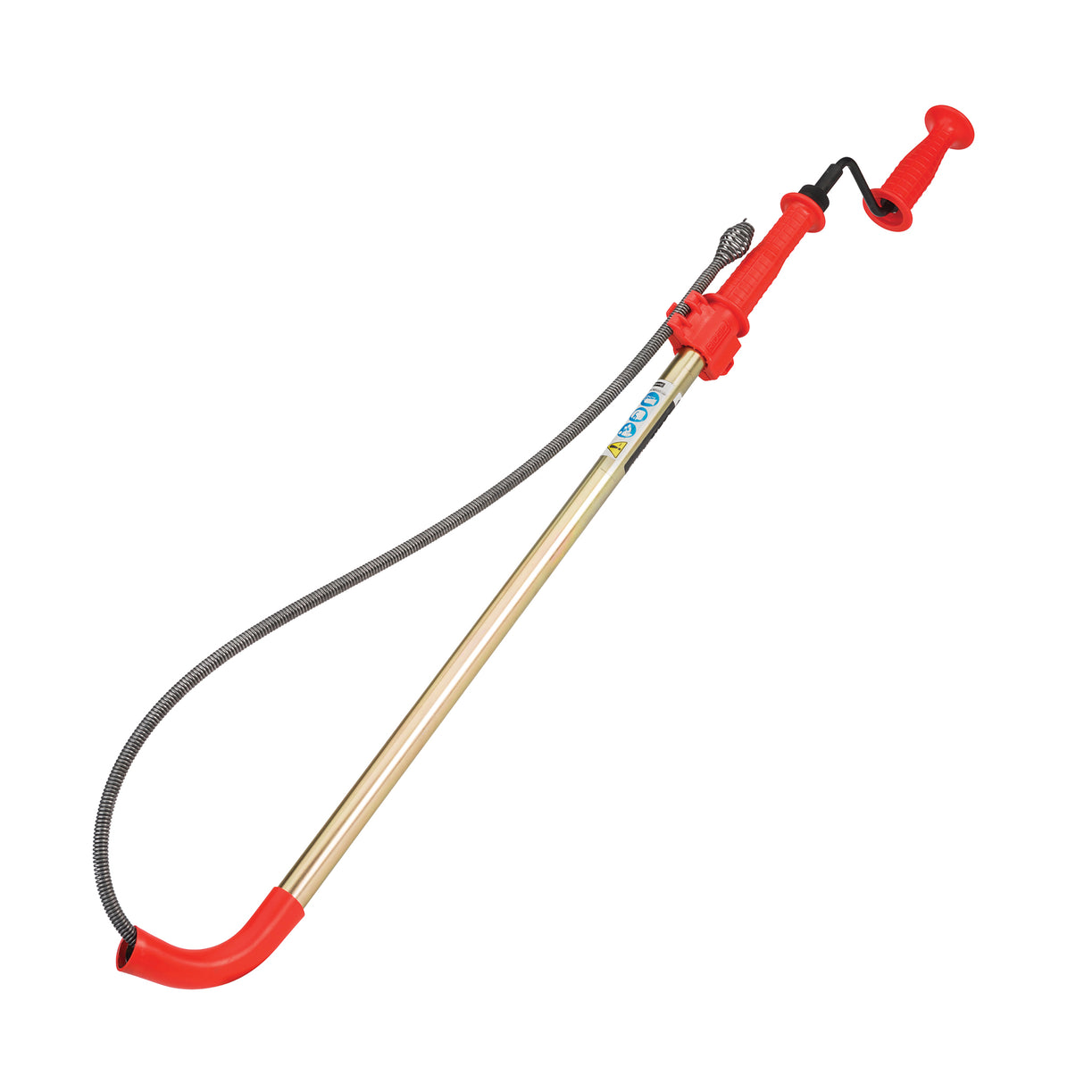 Toilet Auger, Manual, Bulb, 6' Cable Length, 1/2" Cable Diameter