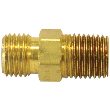 Reducer/Adapter Fitting, 3/8" x 1/4" Dia, Brass