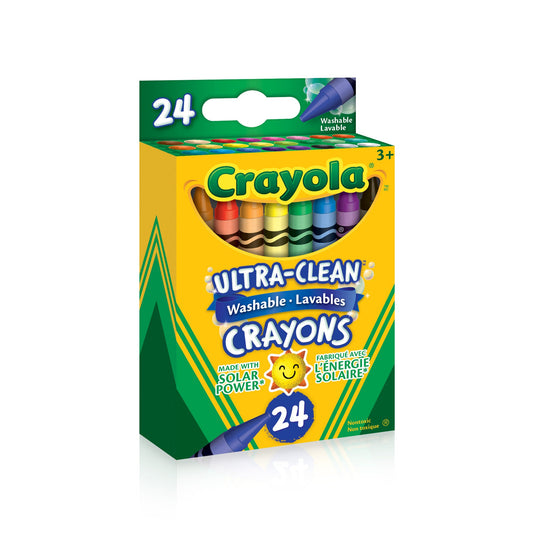 Crayola Ultra-Clean Washable Crayons, 24 Count (Case of 12)