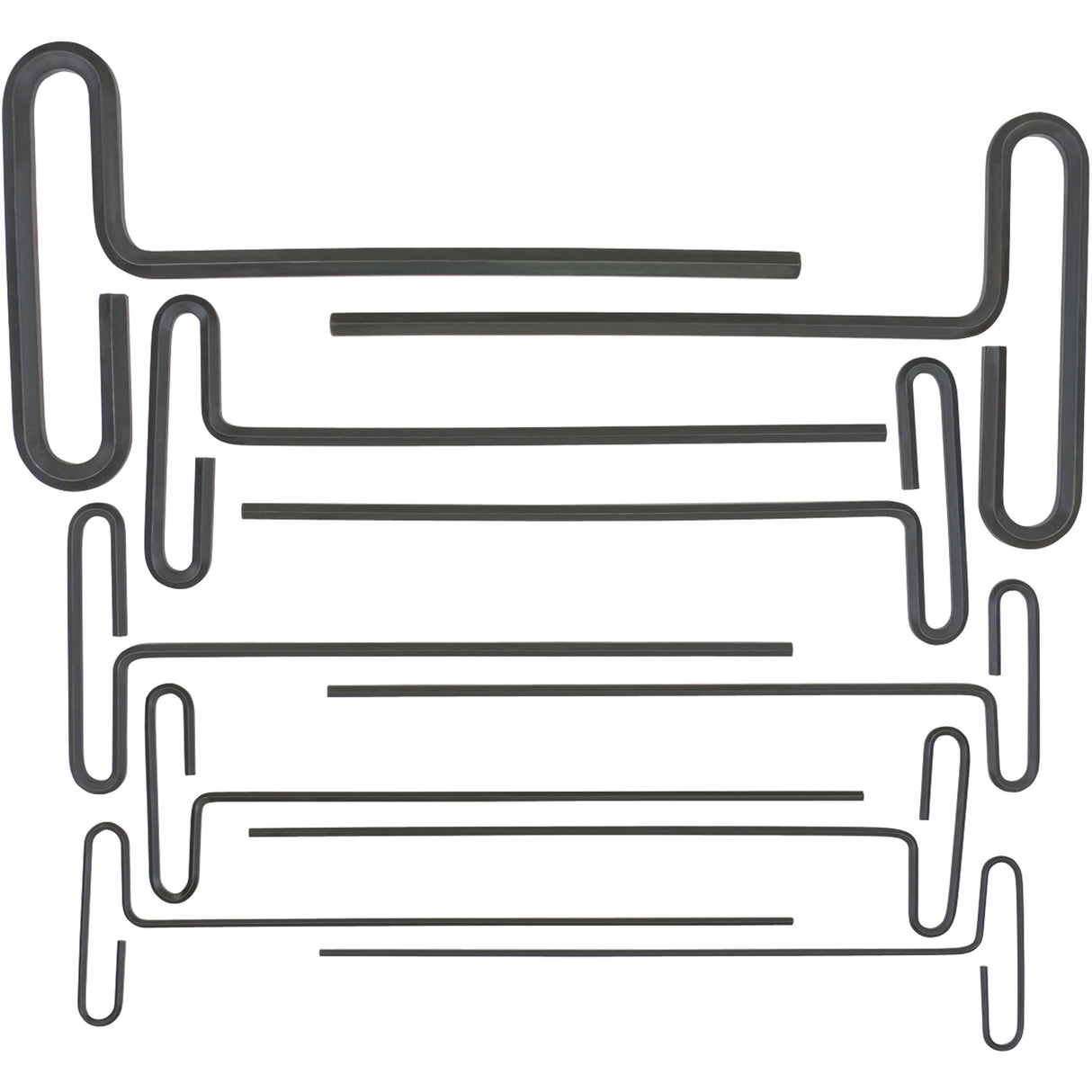 Loop T-Handle Hex Key Set, 10 Pcs., Imperial