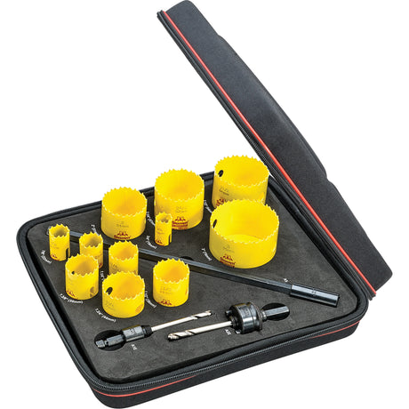 Industrial Hole Saw Kit, 14 Pieces
