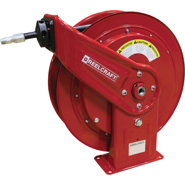 HD70000 Mobile Base Hose Reel, Oils, 3/8" x 75', Single Hose, 2600 PSI