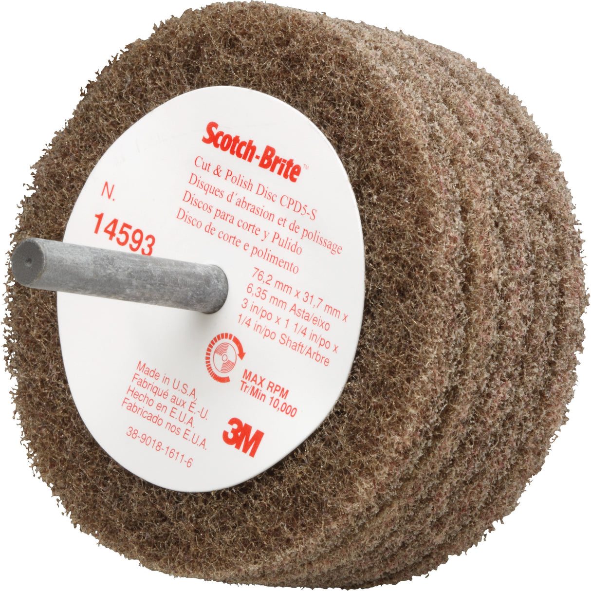 Scotch-Brite™ Cut & Polish Disc, 3" Dia.