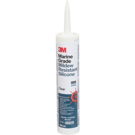 Marine Grade Silicone Sealant, 296 ml, Cartridge, Clear