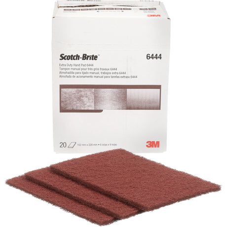 Scotch-Brite™ Extra-Duty Hand Pad, Aluminum Oxide, 9" x 6", Fine Grit
