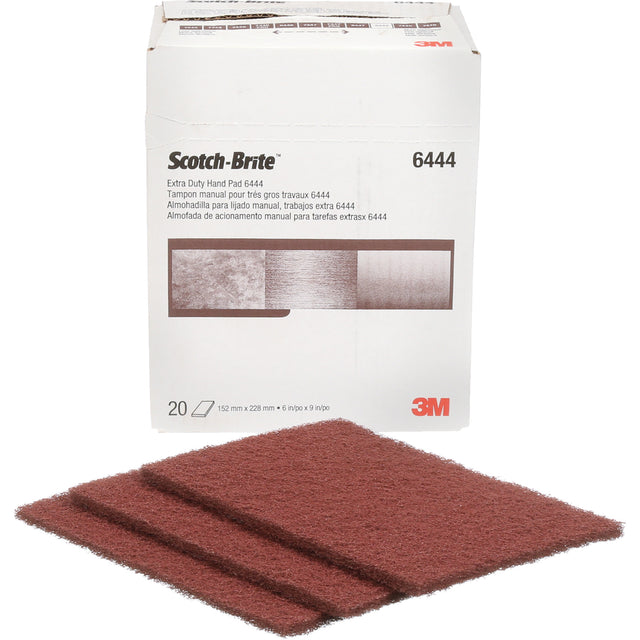 Scotch-Brite™ Extra-Duty Hand Pad, Aluminum Oxide, 9" x 6", Fine Grit