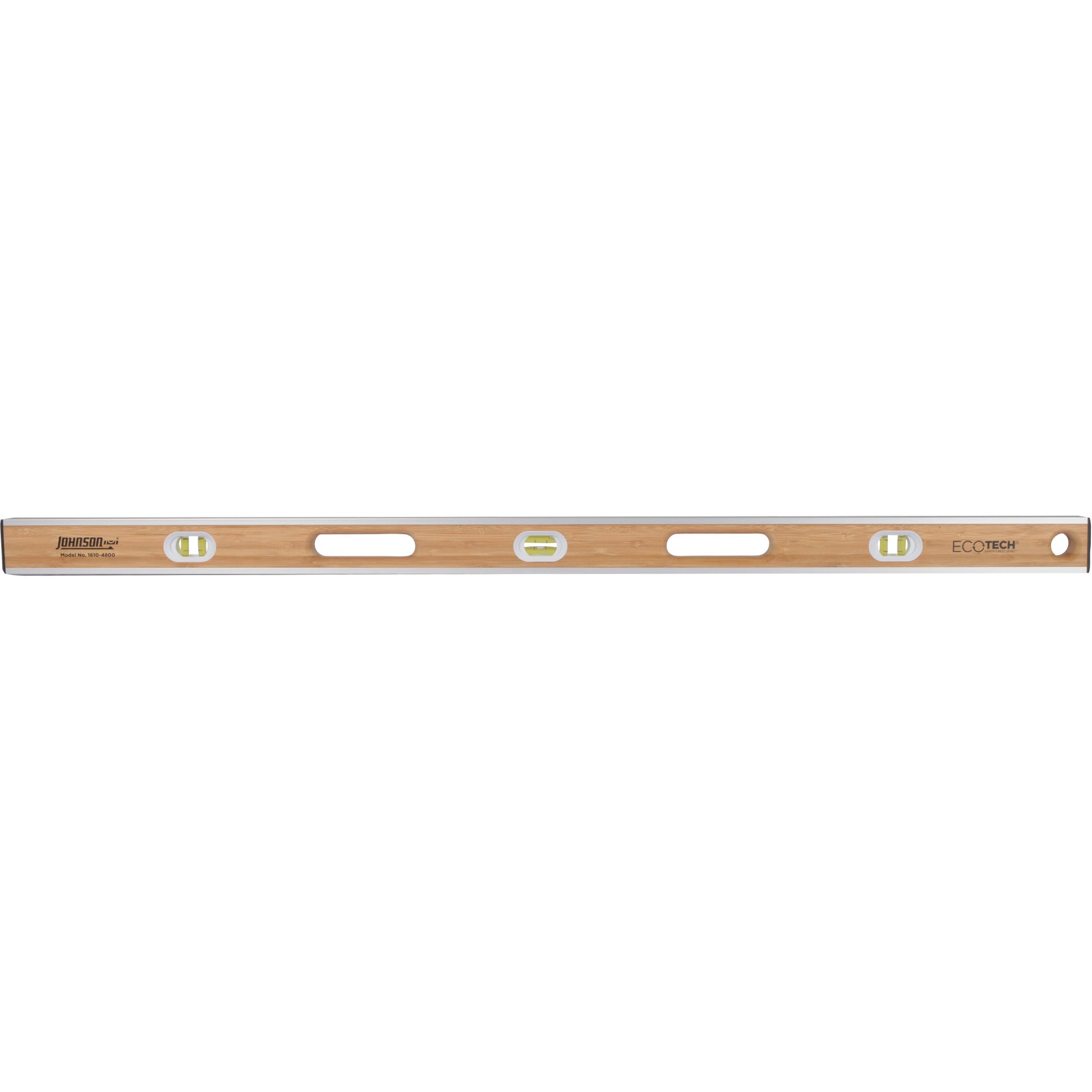 Eco-Tech®  Bamboo Level, I-Beam, 48" L, Wood, 3, Non-Magnetic