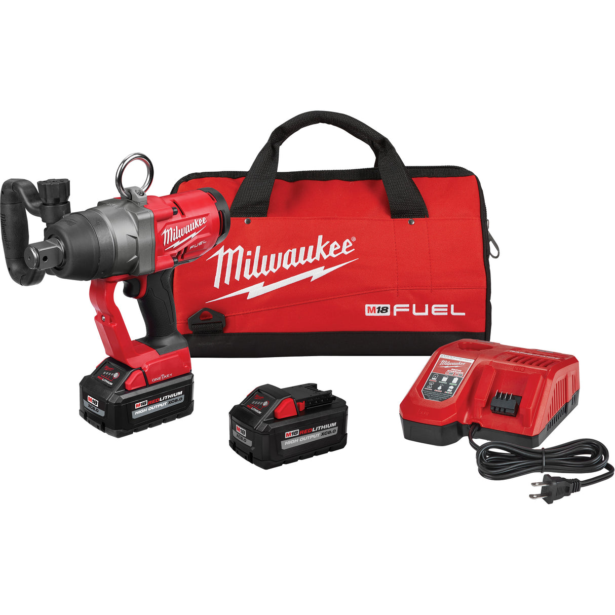 M18 Fuel™ High Torque Impact Wrench with One-Key™ Kit, 18 V, 1" Socket