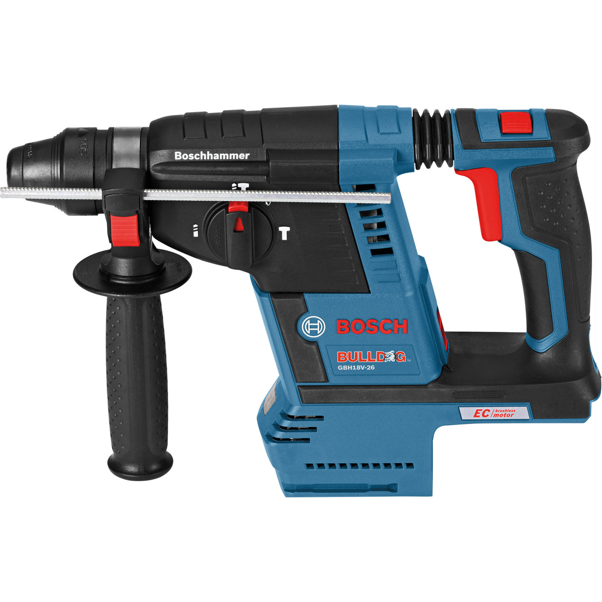 EC Brushless SDS-plus® Bulldog™ Rotary Hammer, 0-4350 BPM, 0-890 RPM, 1.9 ft.-lbs.