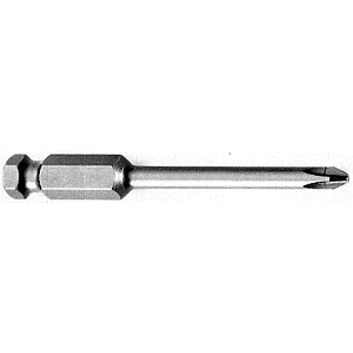 Phillips Hex Power Bit, Phillips, #4 Tip, 7/16" Drive Size, 3-1/2" Length