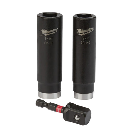 Shockwave™ Impact Duty™ Well Socket Set, 3 Pcs, Impact, 1/2" Drive Size, Deep