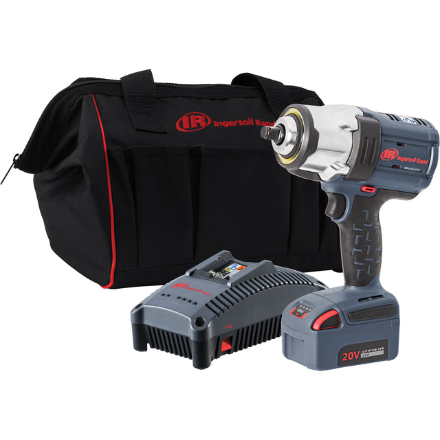 IQv20 High Torque Cordless Impact Wrench Kit, 20 V, 1/2" Socket