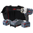 IQv20 Cordless Impact Wrench with 2" Anvil Extension Kit, 20 V, 1/2" Socket