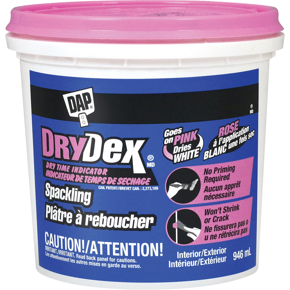 DryDex® Spackling, 946 ml, Plastic Container