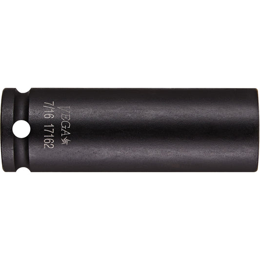 Socket, Impact, 9/16", 1/4" Drive, 6 Points, Deep