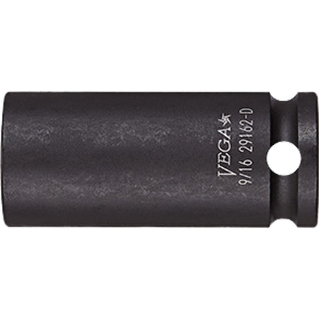 Socket, Impact, 1/2", 3/8" Drive, 12 Points, Deep