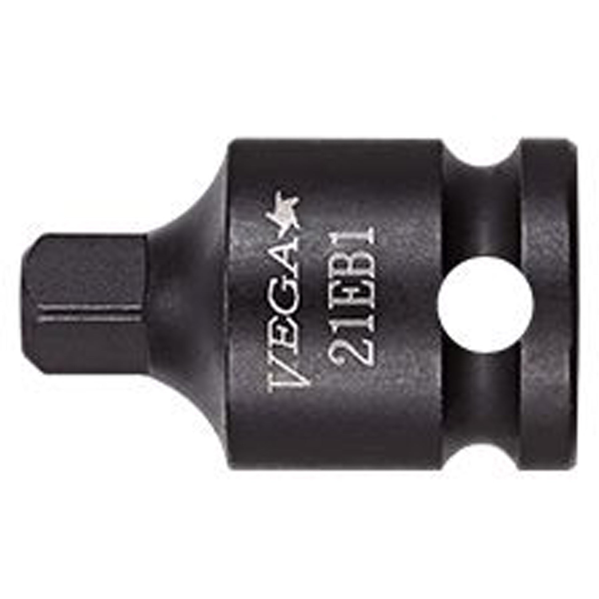 Socket Adapter, Impact, 3/8" Drive, 1/4" Socket, 3" L, Pin