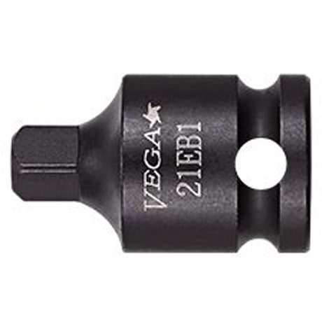 Socket Adapter, Impact, 3/8" Drive, 1/4" Socket, 3" L, Pin