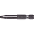 Power Bit, Phillips, #2 Tip, 1/4" Drive Size, 12" Length
