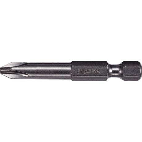 Power Bit, Phillips, #2 Tip, 1/4" Drive Size, 12" Length