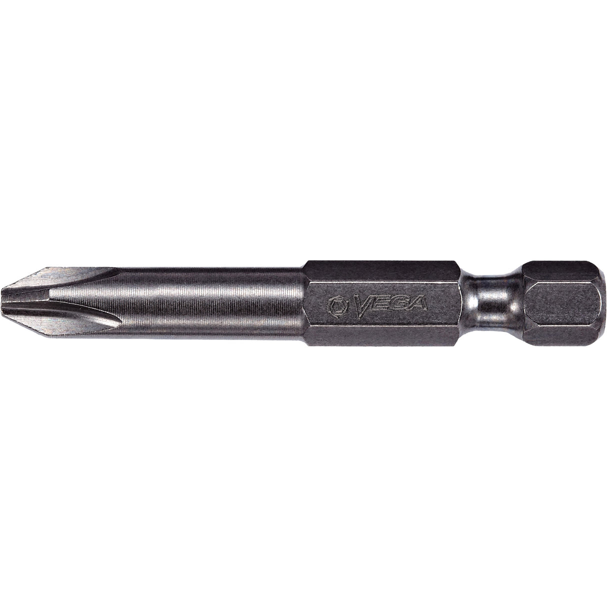 Power Bit, Phillips, #2 Tip, 1/4" Drive Size, 6" Length