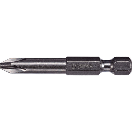 Bull Nose Power Bit, Phillips, #3 Tip, 1/4" Drive Size, 6" Length