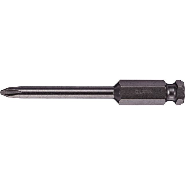Power Bit, Phillips, #4 Tip, 7/16" Drive Size, 3-1/2" Length