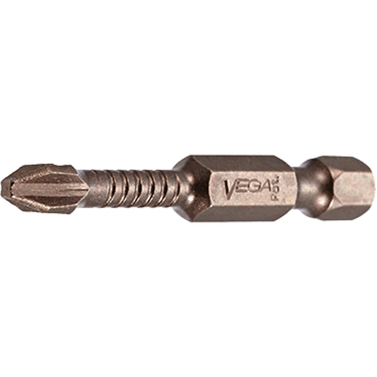 Impactech® Power Bits, Phillips, #2 Tip, 1/4" Drive Size, 2" Length