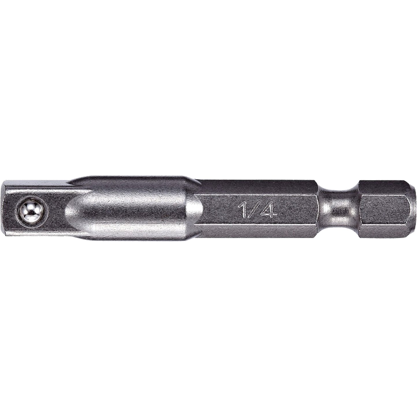 Adapter & Extension, 1/4" Drive Size, 1/4" Male Size, Ball, 2" L