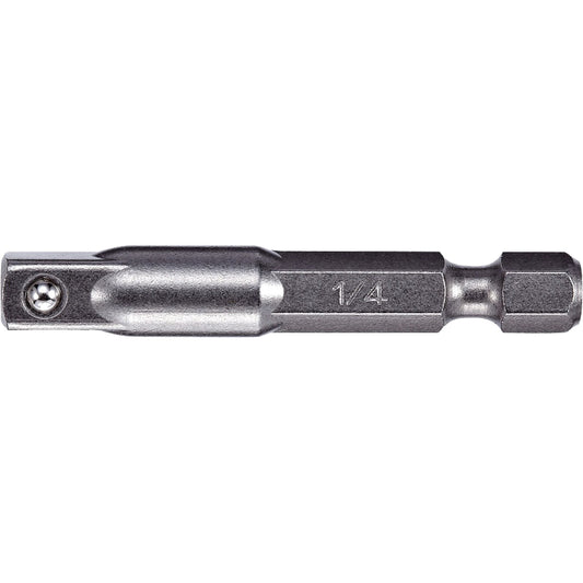 Adapter & Extension, 1/4" Drive Size, 1/4" Male Size, Ball, 2" L