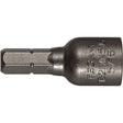 Insert Nutsetter, 5/16" Tip, 1/4" Drive, 1-1/4" L, Magnetic