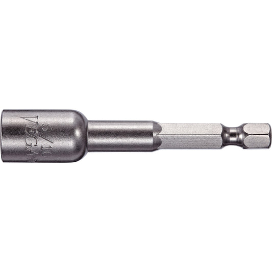 Nutsetter, 5.5 mm Tip, 1/4" Drive, 2-9/16" L, Magnetic