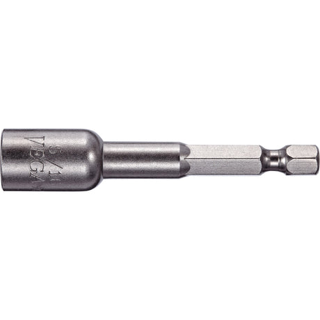 Nutsetter, 5/16" Tip, 1/4" Drive, 4" L, Magnetic