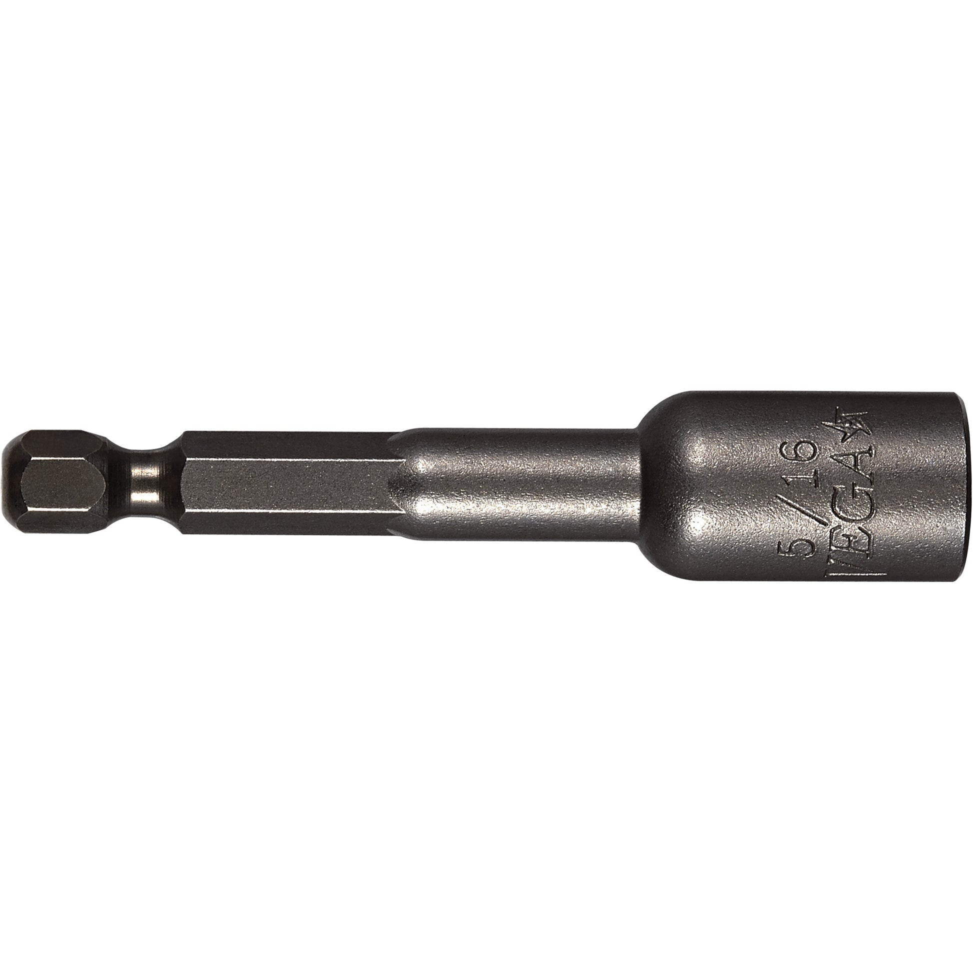 Lobular Nutsetter, 1/4" Tip, 1/4" Drive, 2-9/16" L, Magnetic