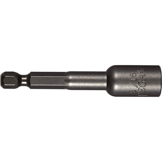 Lobular Nutsetter, 1/4" Tip, 1/4" Drive, 2-9/16" L, Magnetic
