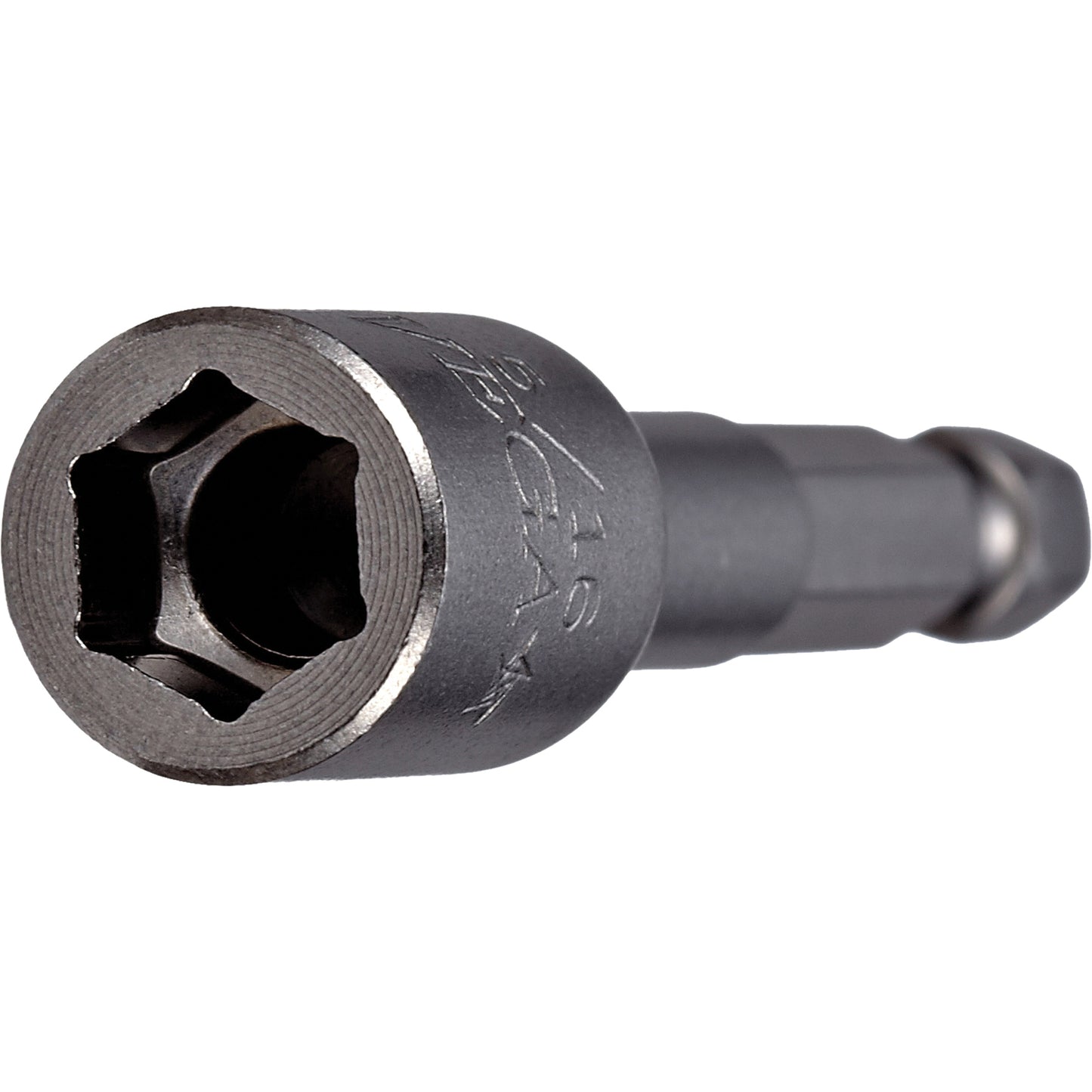 Nutsetter, 7/16" Tip, 1/4" Drive, 2-9/16" L, Non-Magnetic