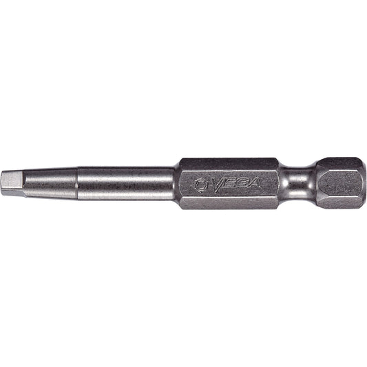 Power Bit, Square, #2 Tip, 1/4" Drive Size, 10" Length